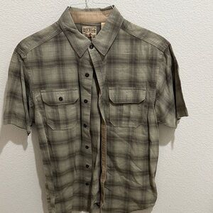 RedHead Green and Brown Plaid Button Down Shirt